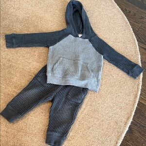 18m Gray Kids Hoodie and Jogger Set